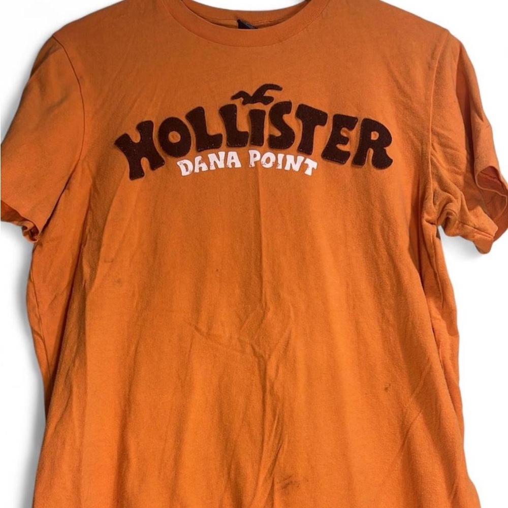 Vintage Hollister Orange Men's Shirt